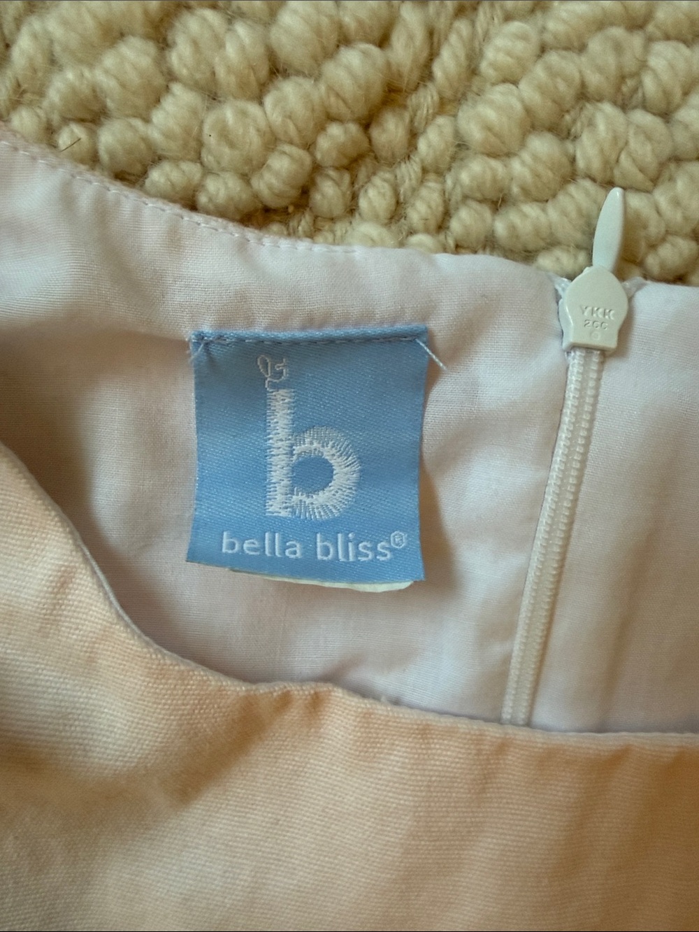 NBW Bella Bliss Light Pink Scalloped Hem Tie-Shoulder Dress - Picture 2 of 4